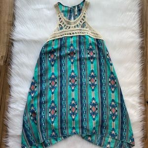 Aztec Crochet Tea Dress